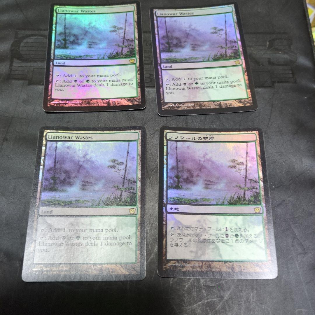 MTG　ラノワールの荒原 Foil ４枚セット　日１、英３　９版