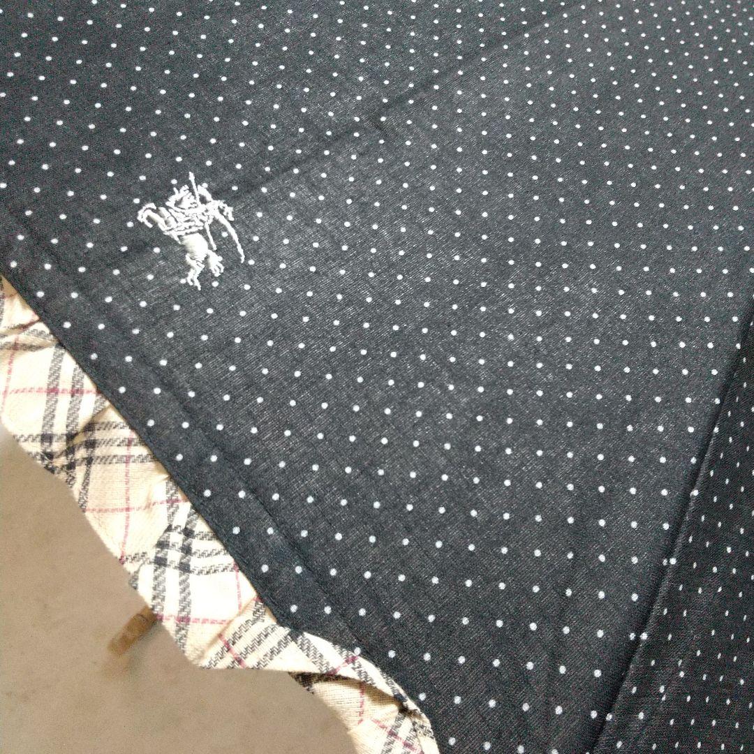 新品同様 BURBERRY 晴雨兼用 騎士 ドット ノバチェック 傘 高級
