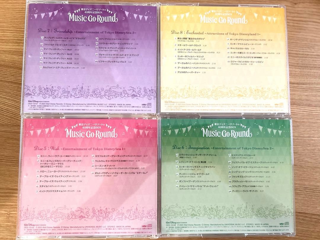東京ディズニーリゾート 40周年記念BOX 『Music-Go-Round』