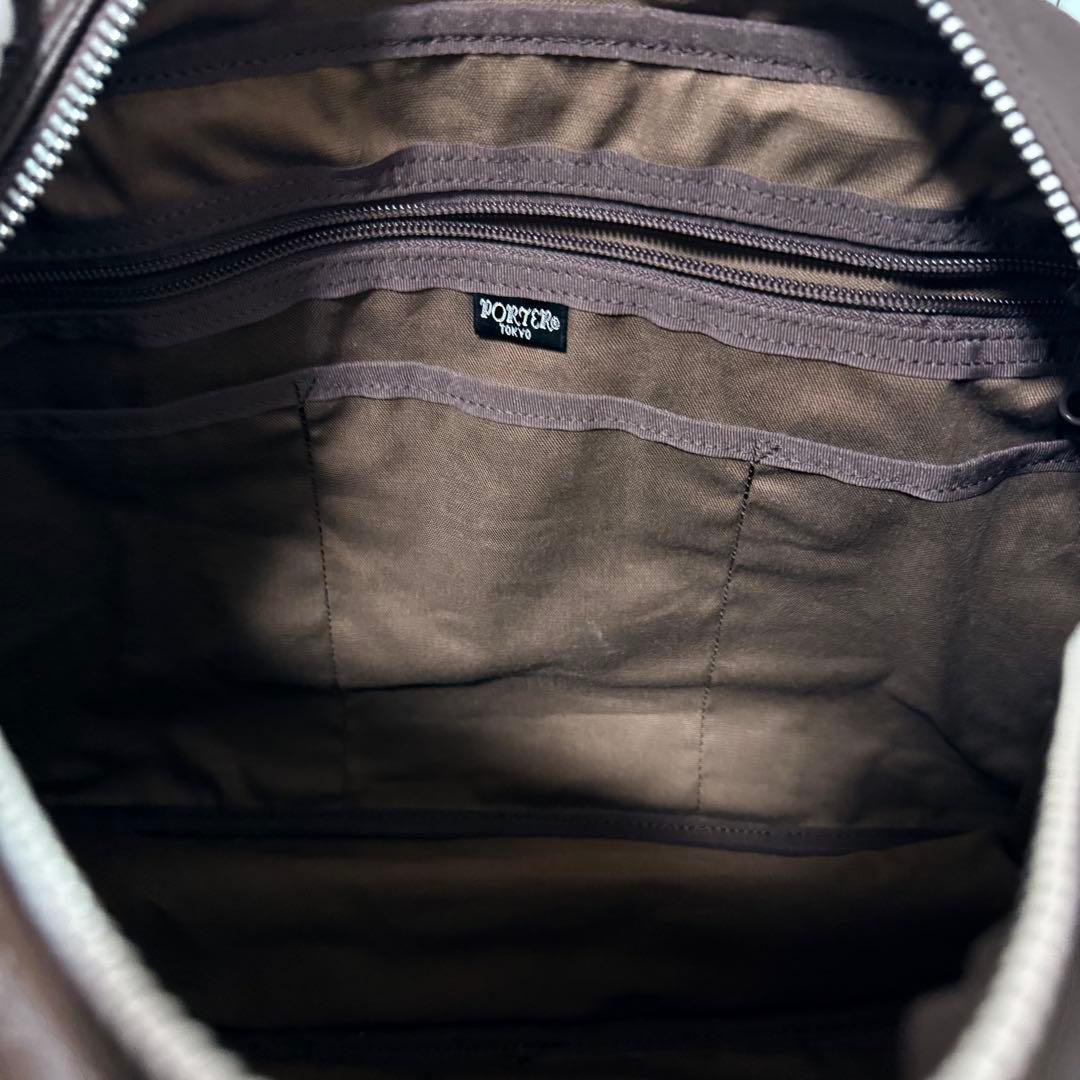 新品同様 完売品 ポーター フリースタイル ボストンバッグ ブラウン