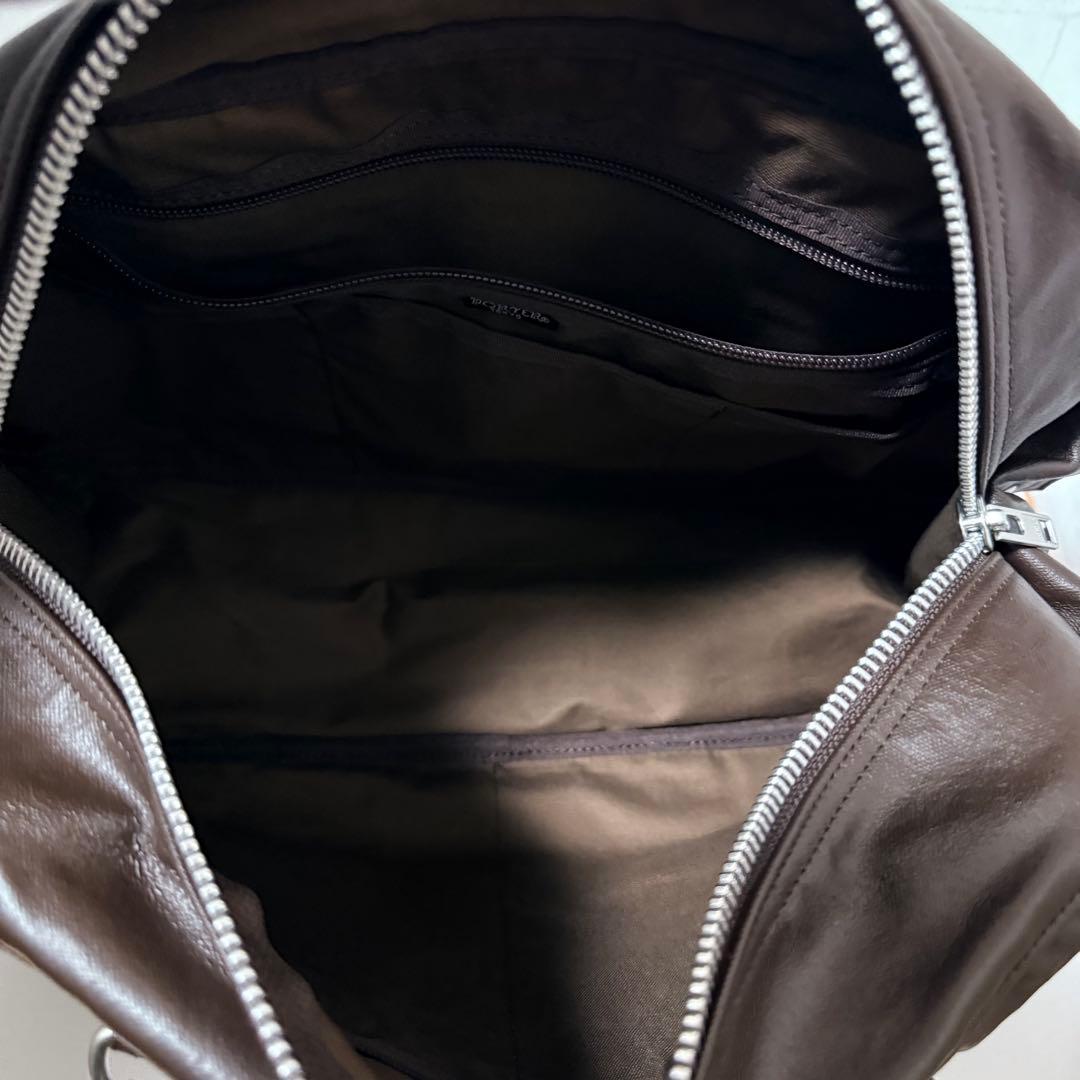 新品同様 完売品 ポーター フリースタイル ボストンバッグ ブラウン