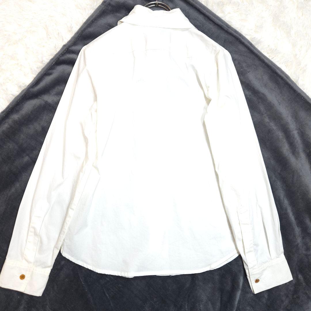 Vivienne Westwood ヴィヴィアン シャツ 長袖 刺繍 白 オーブ