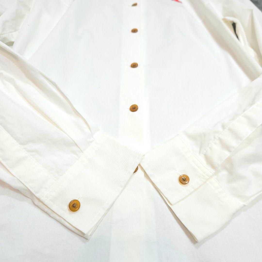 Vivienne Westwood ヴィヴィアン シャツ 長袖 刺繍 白 オーブ