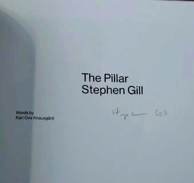 The Pillar Stephen Gill　スティーブン・ギル　サイン本