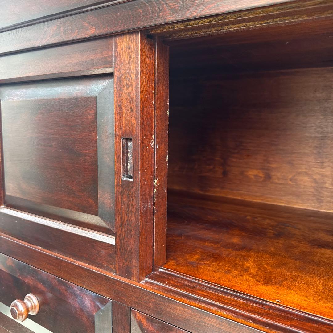 5*s様 松本民芸家具 D型和タンスⅡ ミズメザクラ無垢材 三段分割 チェスト