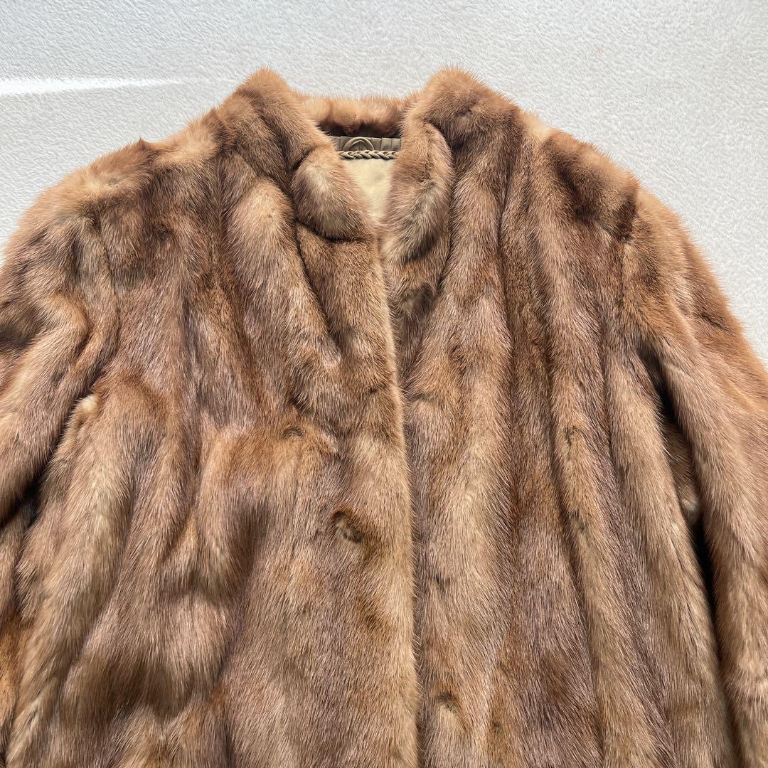 毛皮 リアルファー MINK ミンク パステルミンク コート 11号