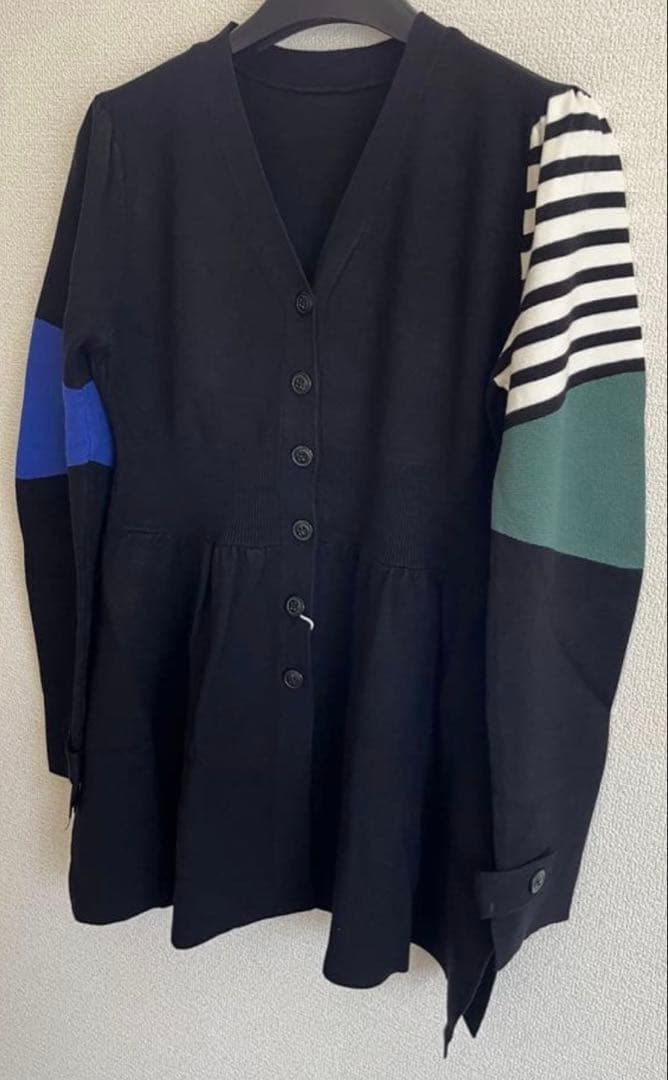 UN3D. スリーパーツスリーブニットカーディガン