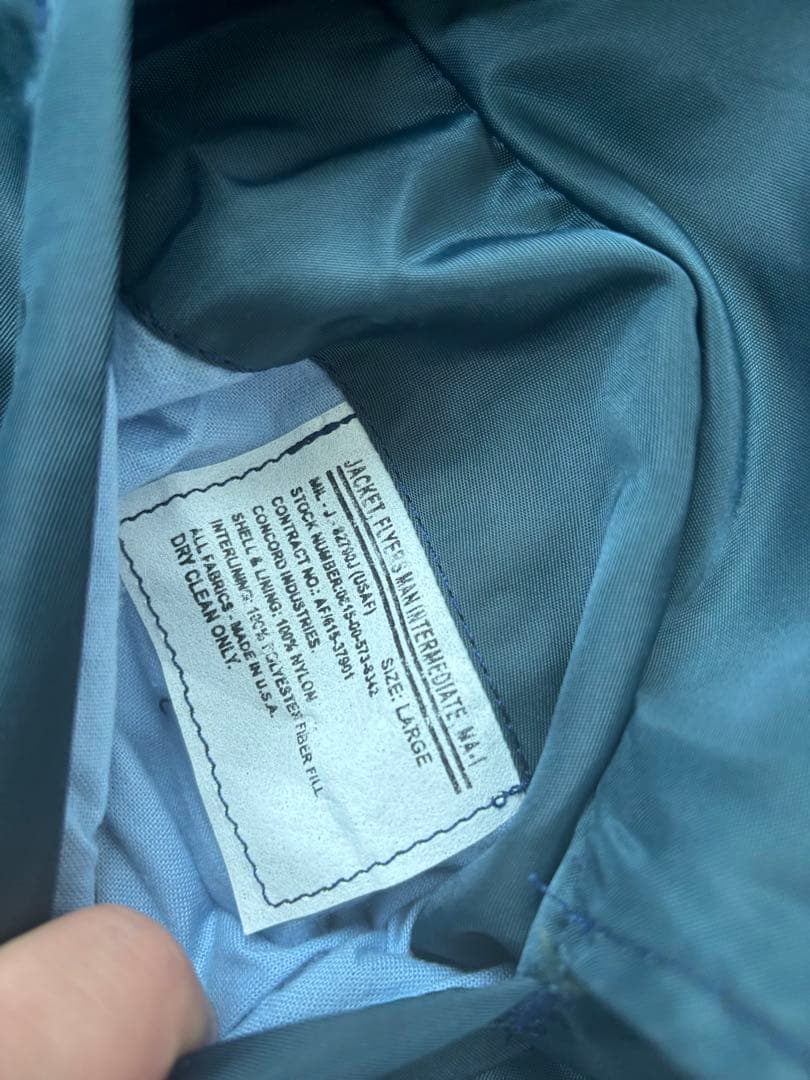 デッドストック品CONCORD 90’s MADE IN USA MA-1