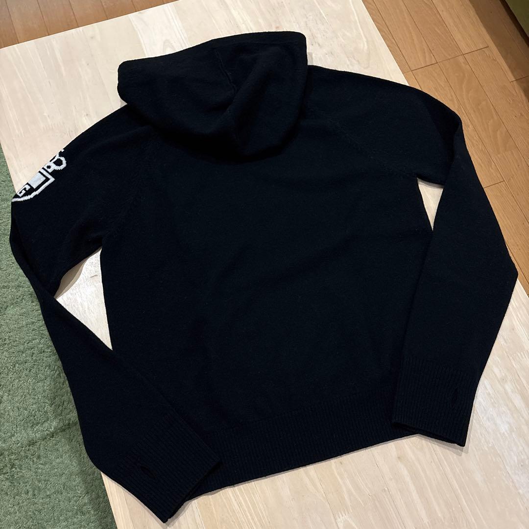 パーリーゲイツ☆カシミヤ混ニット フード付きニット パーカーニット ニコちゃん