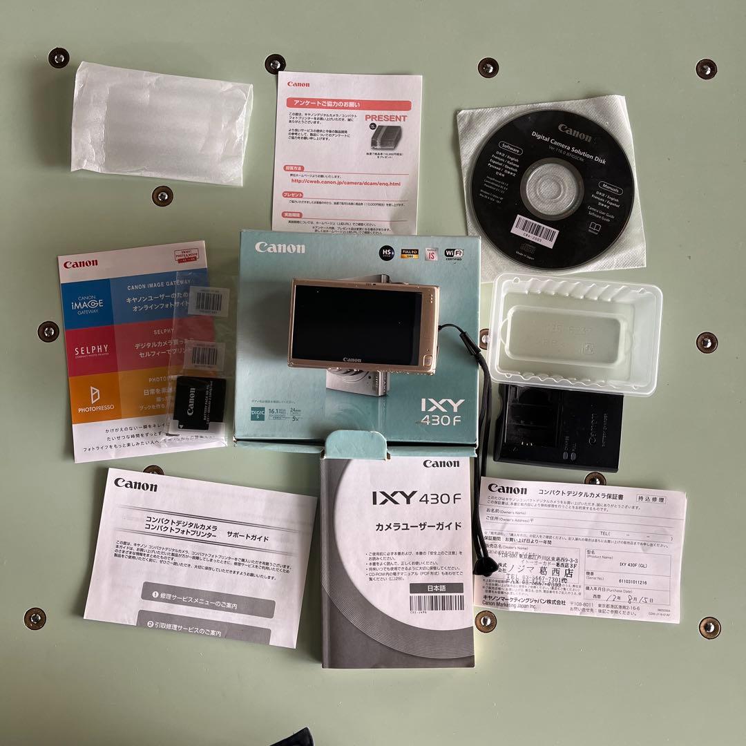 Canon IXY 430F ゴールド動作確認済
