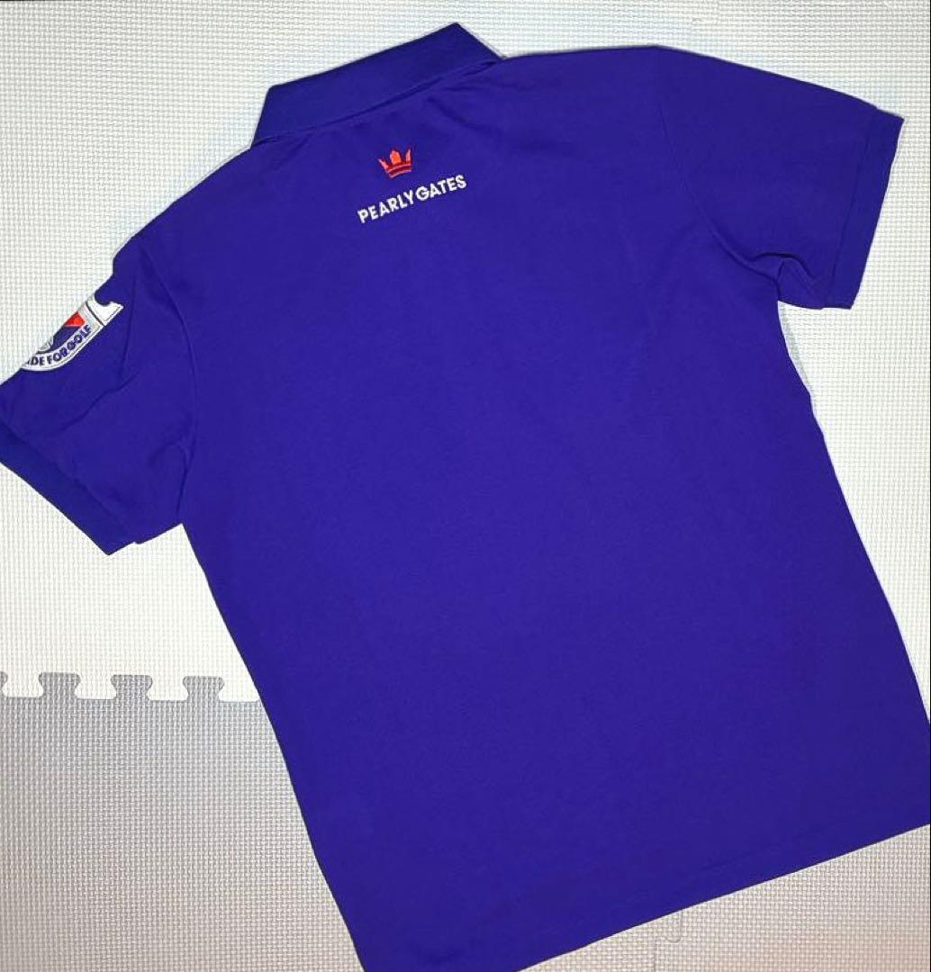 パーリーゲイツ トライクール Wエンブレムポロシャツ（パープル／4）