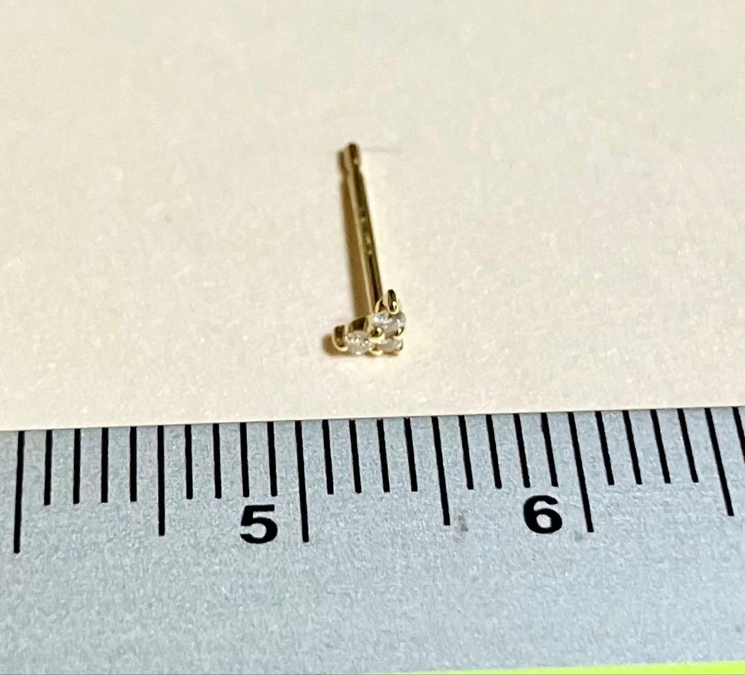 【新品】ete K18YG ダイヤモンド ピアス 片耳