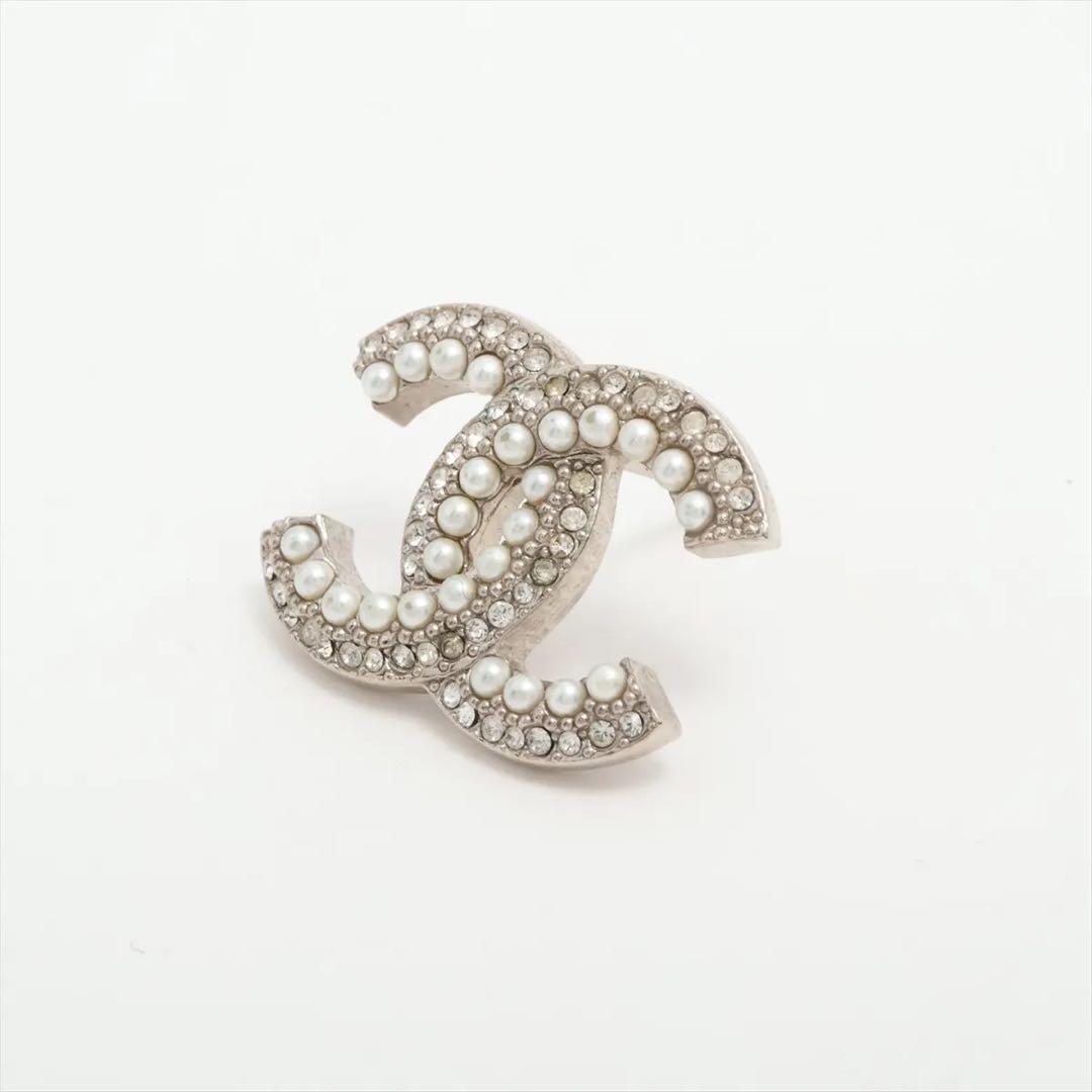 CHANEL ピアス C21V ココマーク　パール　シルバー　ピアス　片耳