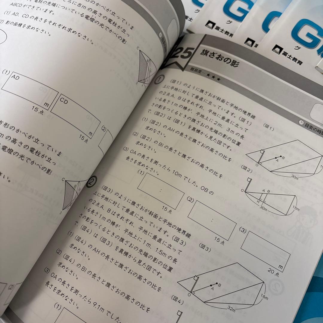 中学受験グノーブル　算数6年 G脳ワークアウト　全20冊