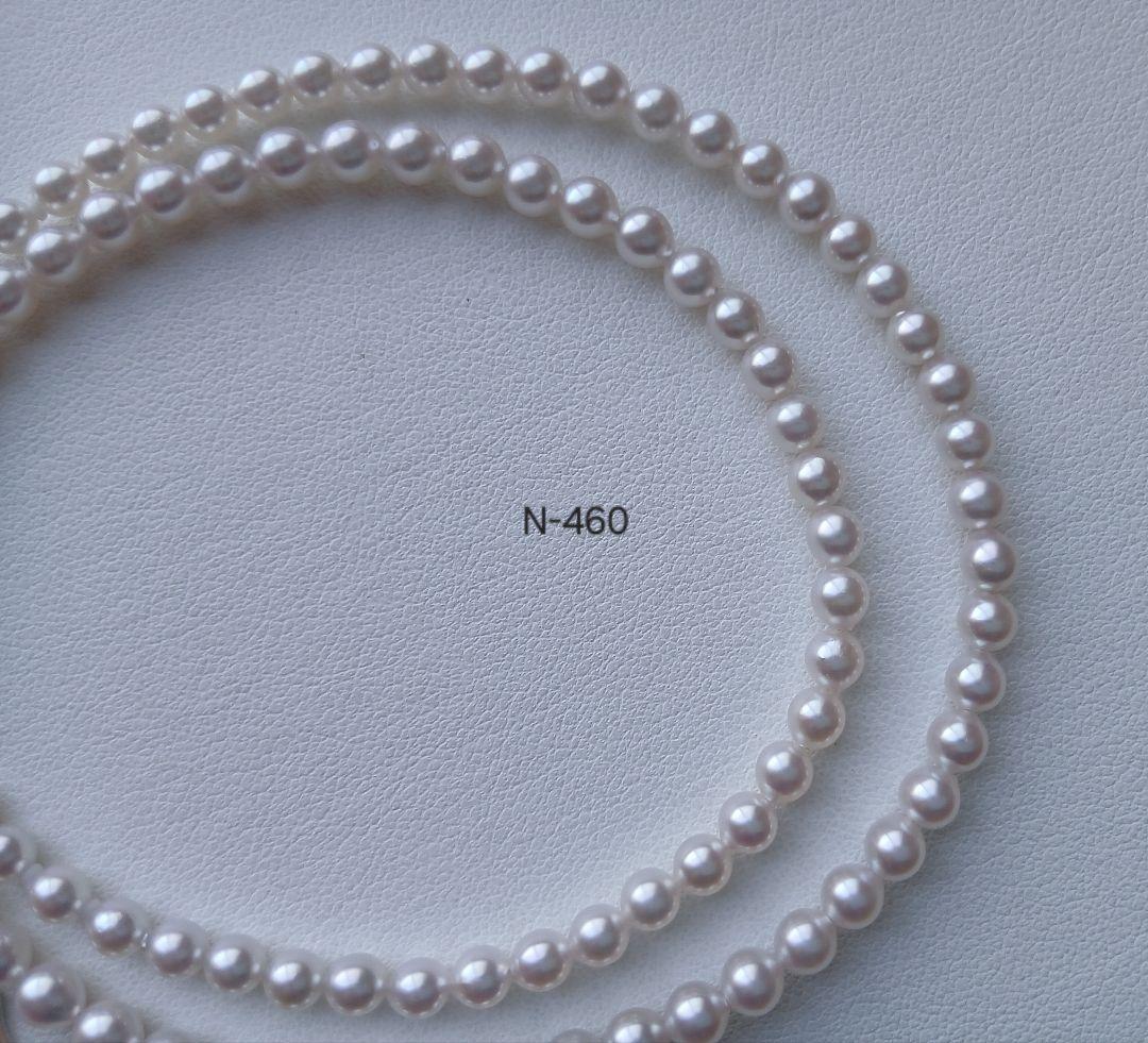 N460準花珠アコヤ真珠ベビーパールネックレス4.0～4.5㎜ 三重ブランド