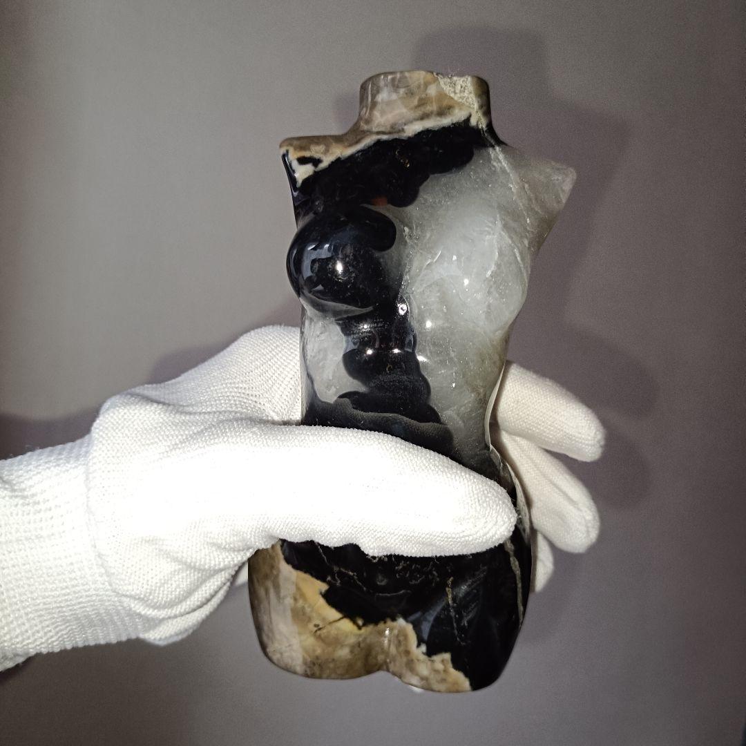 BIG　ボルケーノアゲート　火山瑪瑙　女体　モデル　裸婦像　天然石　置物