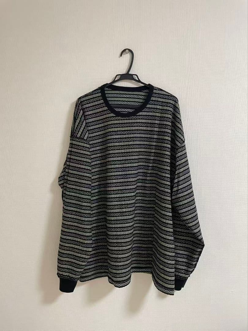 トップス COOTIE PRODUCTIONS Jacquard Border L/S