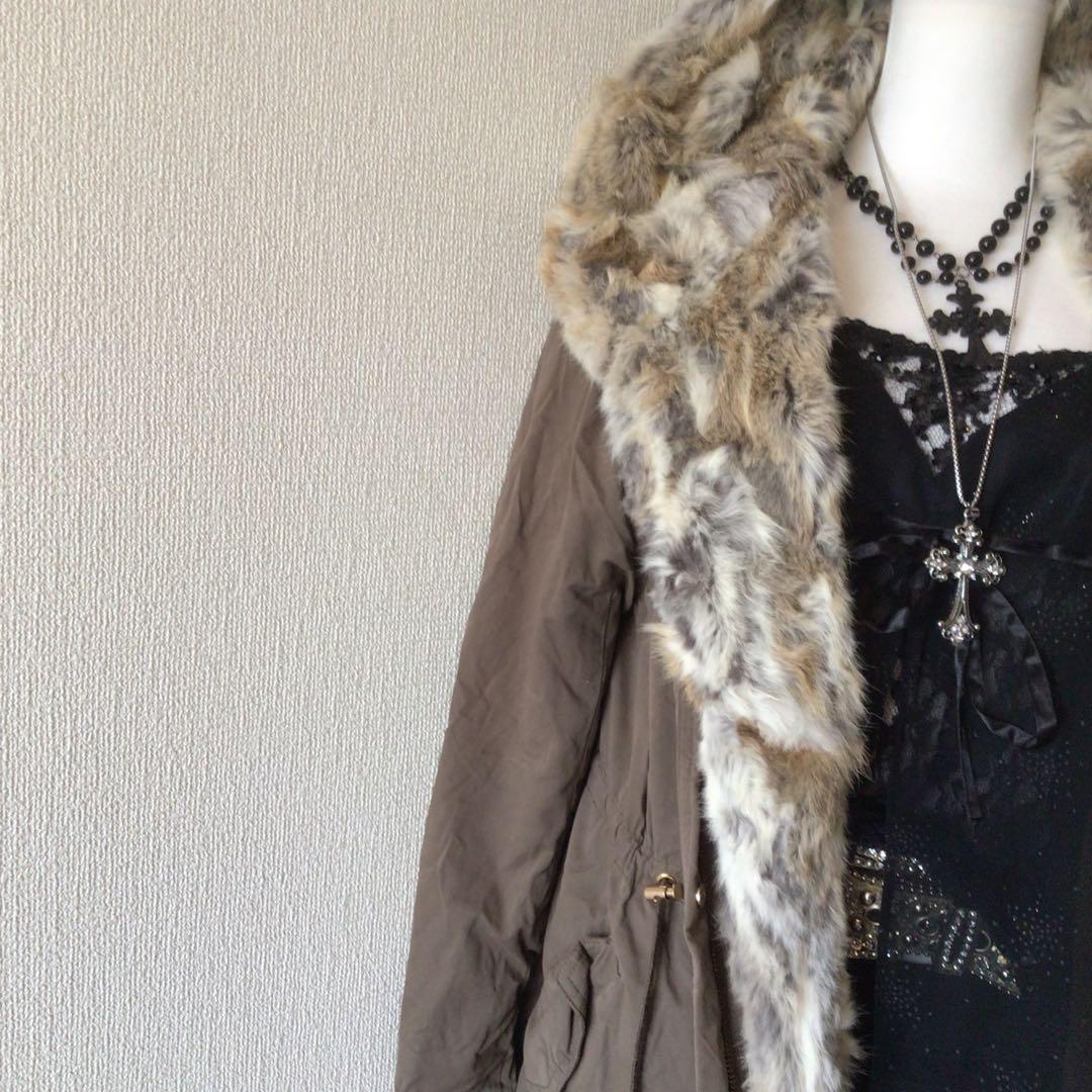 y2k 00s archive グランジフェアリー　ファー付コート　お兄系　平成