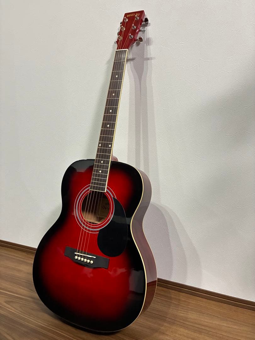 HONEY BEE アコースティックギター レッド/ブラック