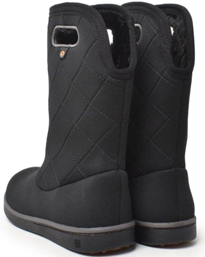 新品 BOGS 防水キルティングロングブーツ 24cm ブラック