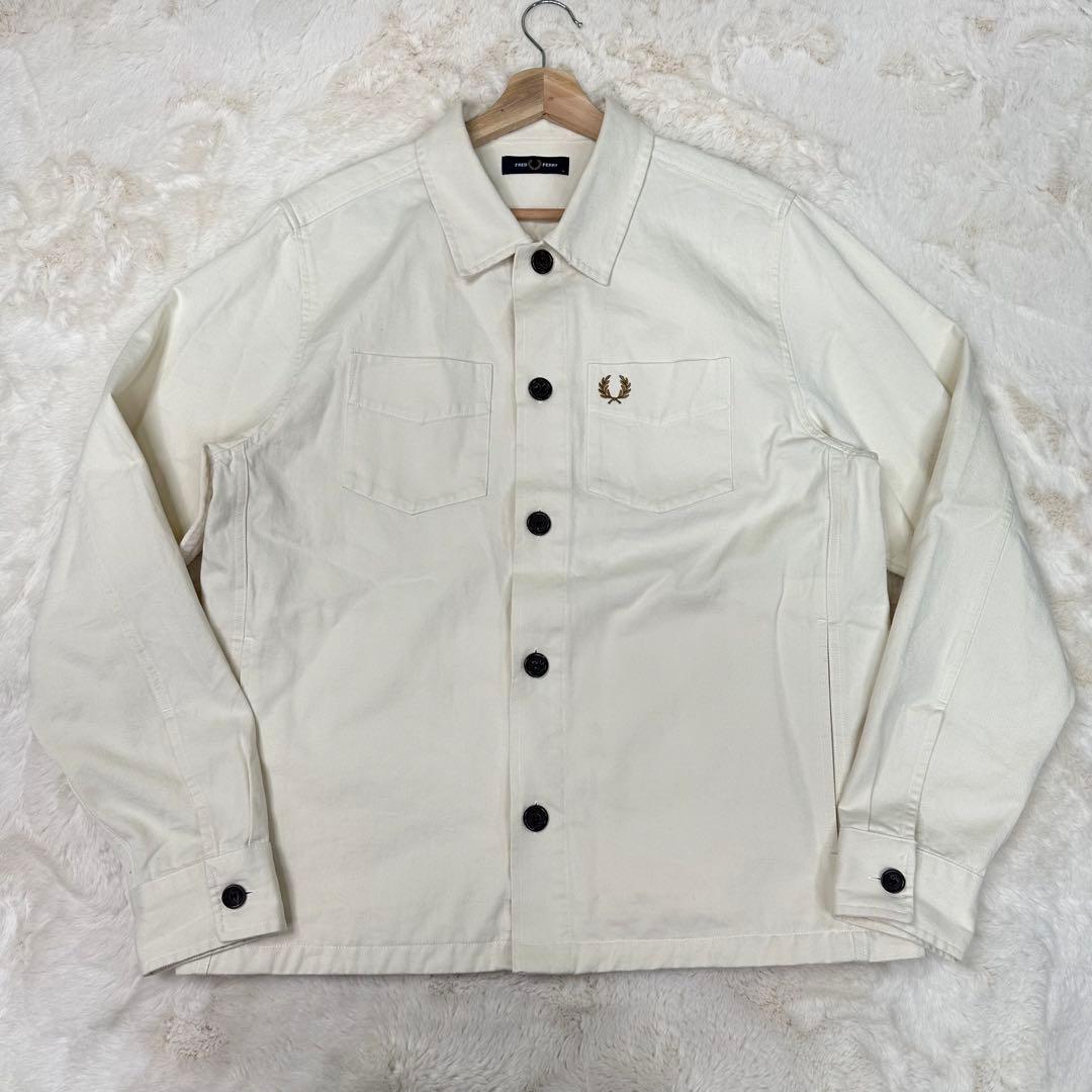 ✨希少✨Fred Perry Twill Overshirt Ecru M