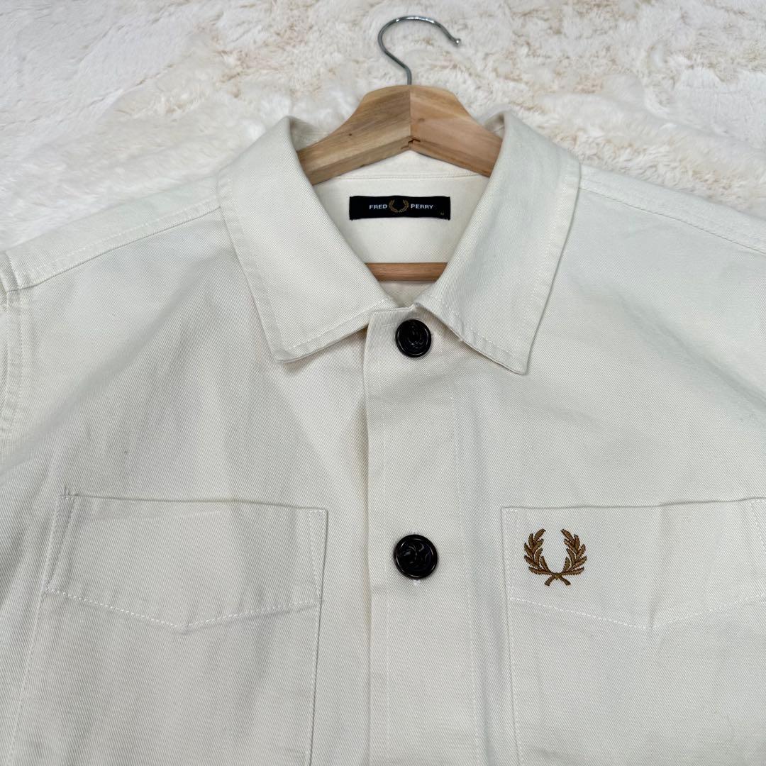 ✨希少✨Fred Perry Twill Overshirt Ecru M