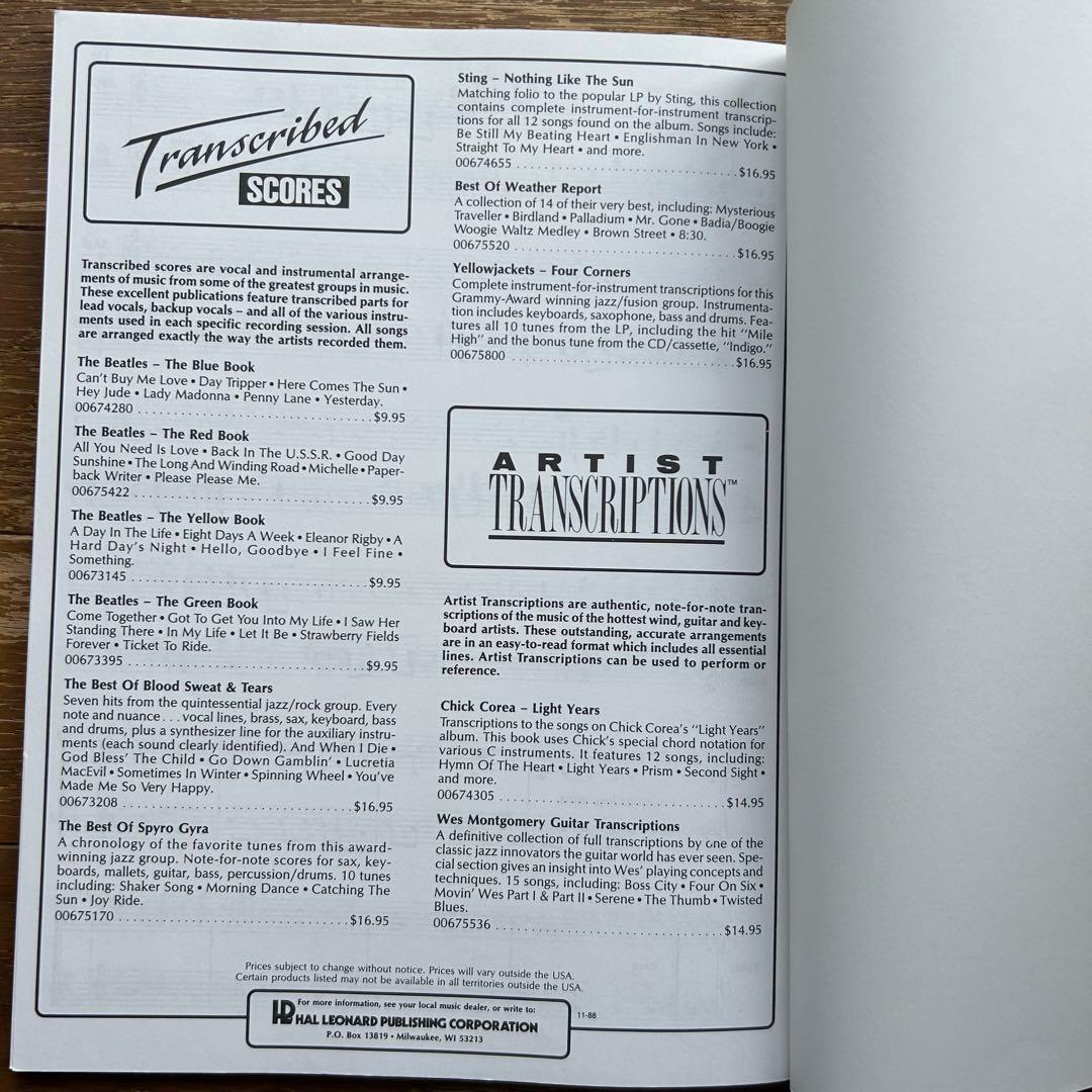 チックコリア・エレクトリックバンド/ライトイヤーズ ピアノ KEY譜 スコア