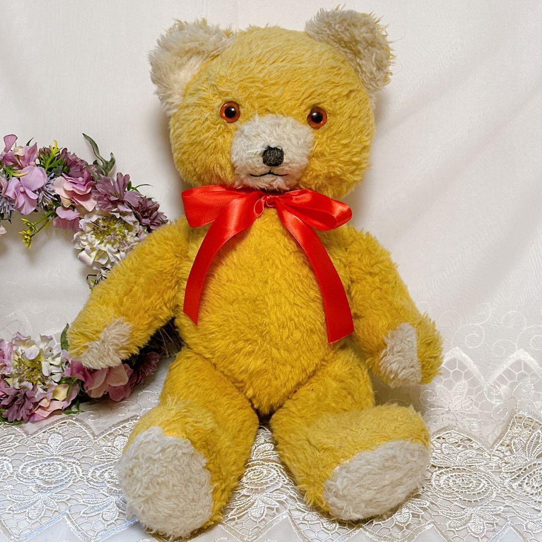 まんまる君 様✨希少✨❤️黄色いにっこりペディグリーベア❤️アンティークテディベア