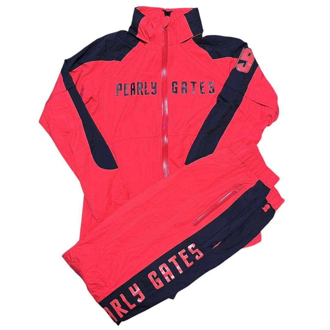 美品 PEARLY GATES ゴルフ 2way レインウェア セットアップ