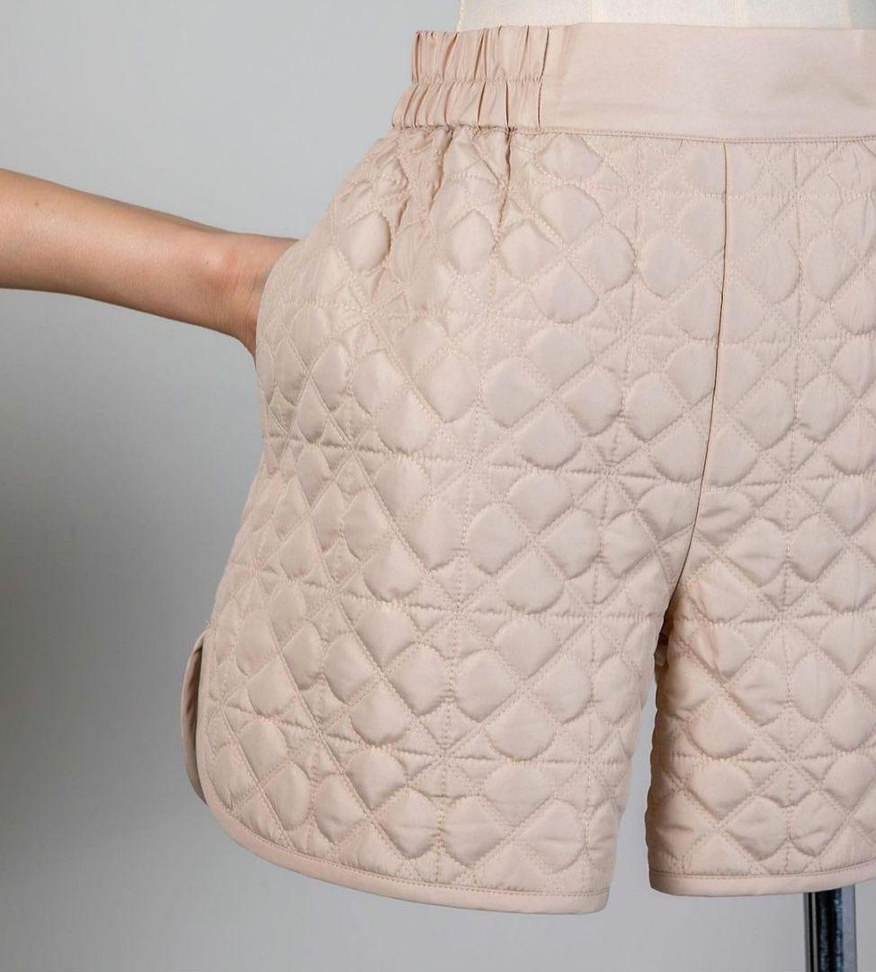 タグ付き 未使用 Liten リテン キルティングショートパンツ ピーチ