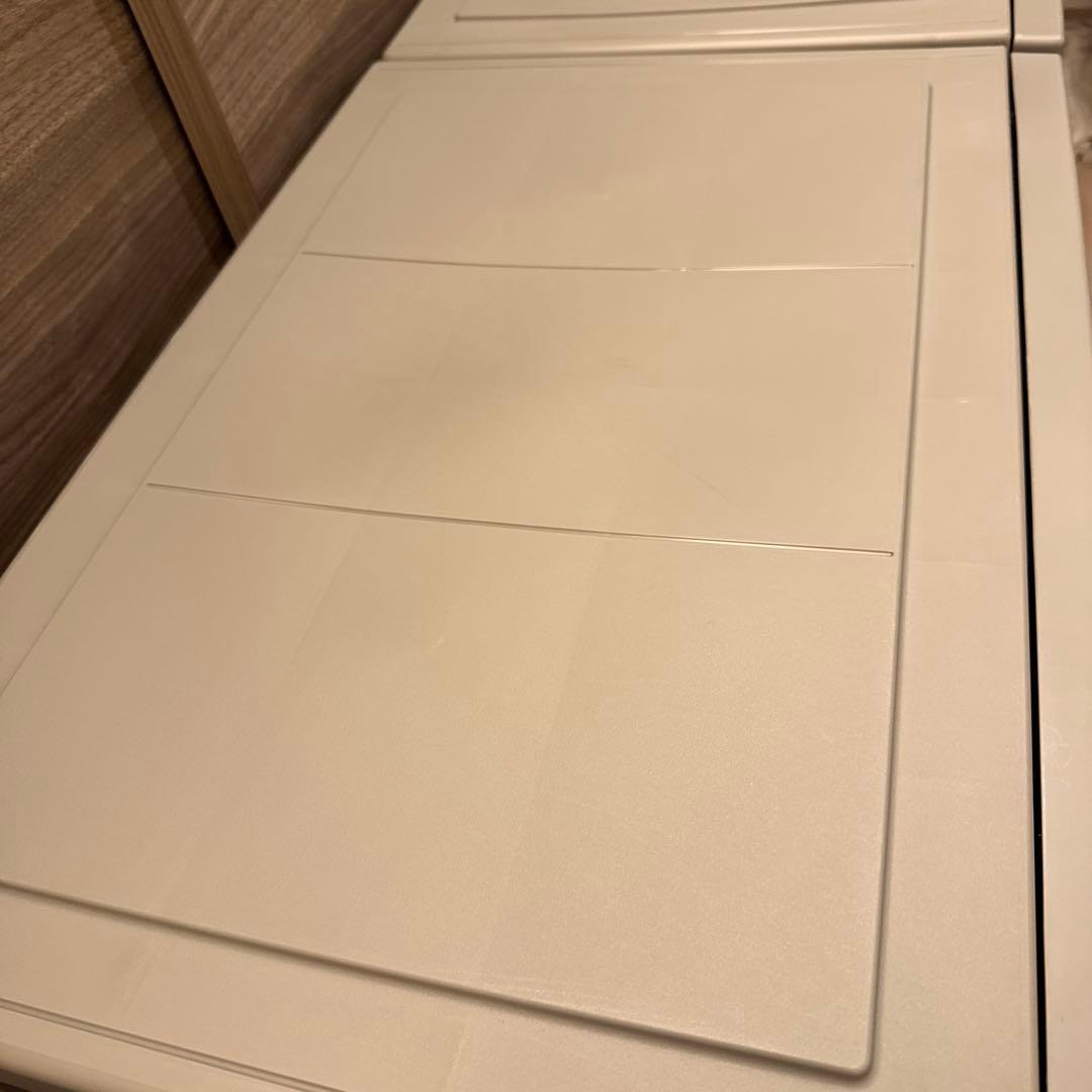 グレー　4段引き出しチェストワイドサイズ　ワイドチェスト2セットタンス