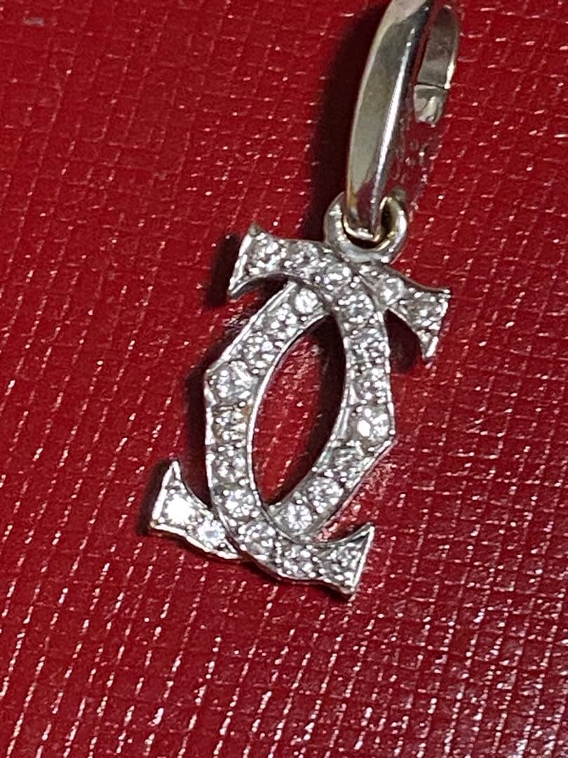 CARTIER 2Cダイヤモンドチャームペンダントトップ