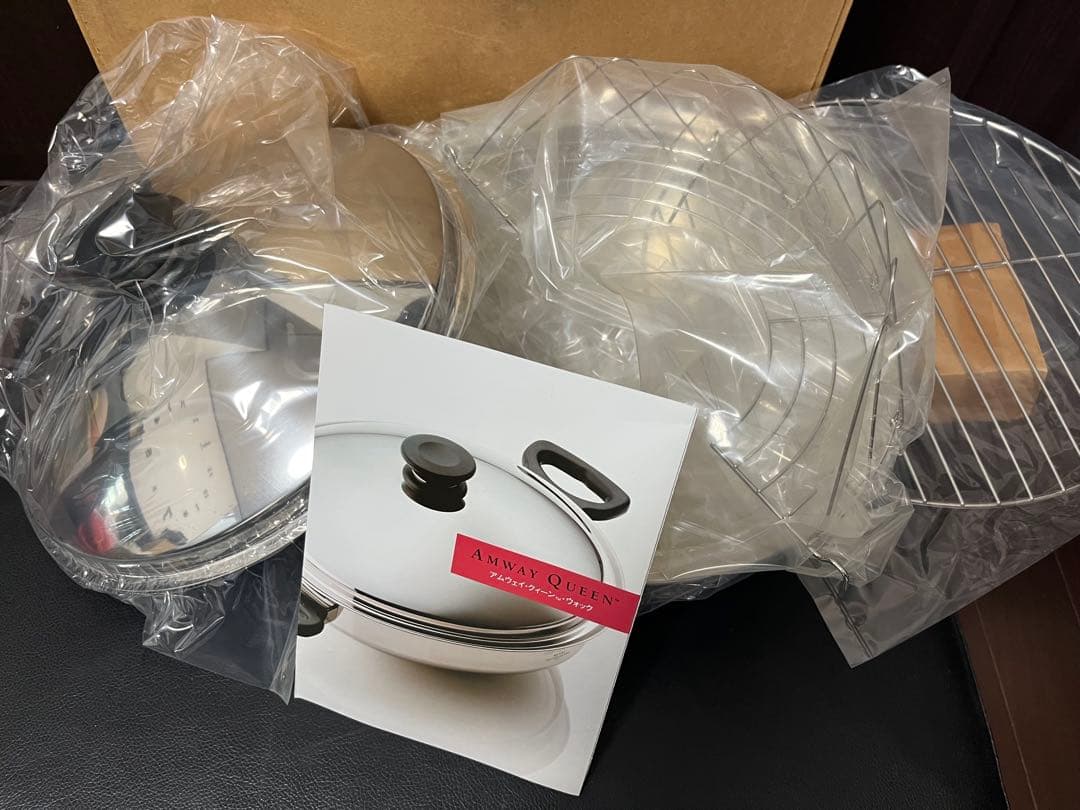 新品‼️未使用品‼️全国送料無料‼️アムウェイ クイーン ウォック フライ鍋 中華鍋