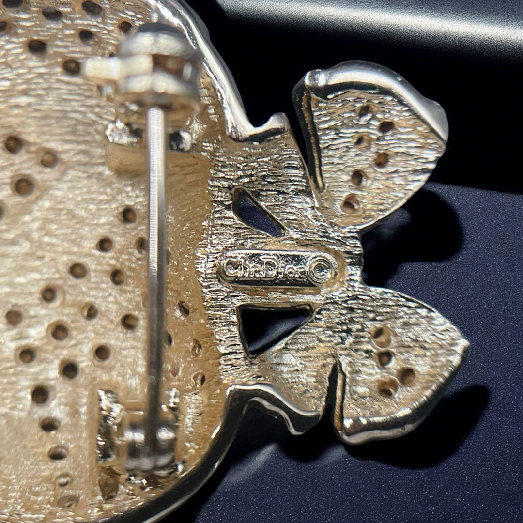 希少デザイン　美品　クリスチャンディオール　ストロベリー　ブローチ　コサージュ