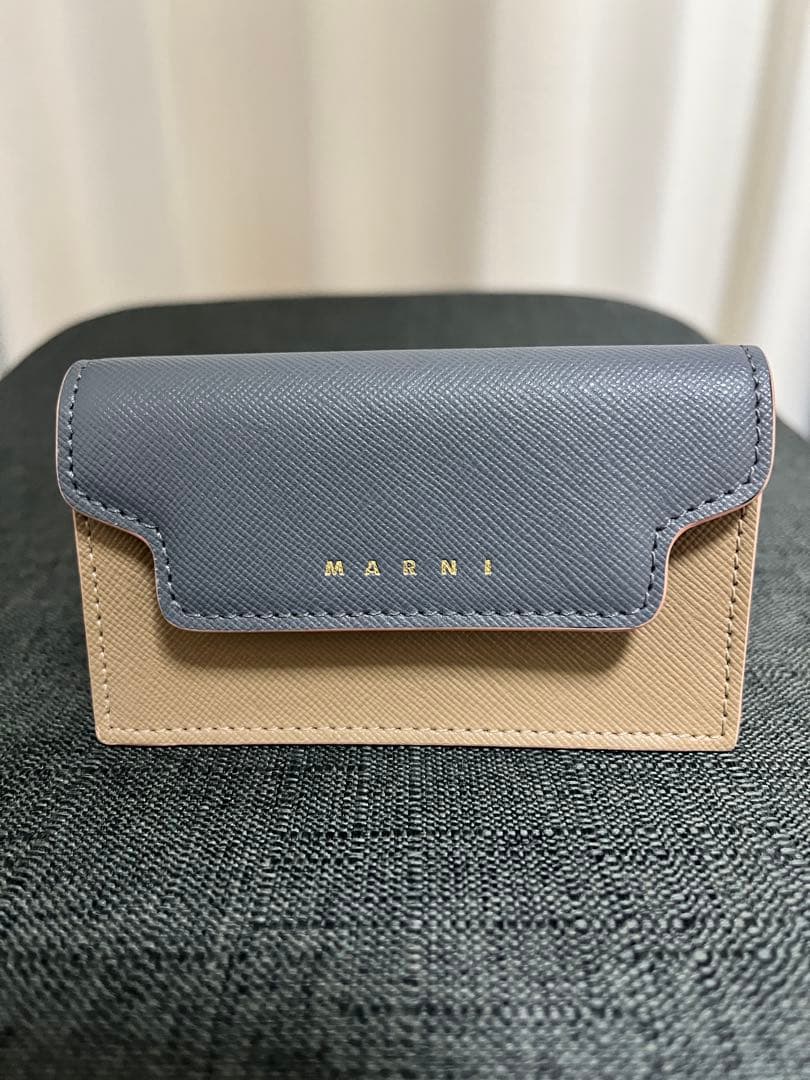 【美品】MARNI 名刺入れ グレー/ベージュ/ピンク