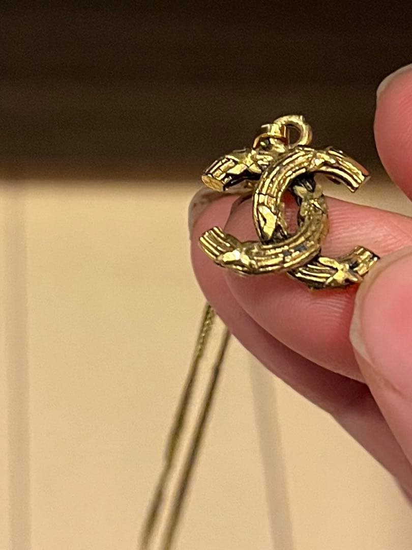 CHANEL ヴィンテージ　ゴールド　ネックレス　ココマーク　正規品