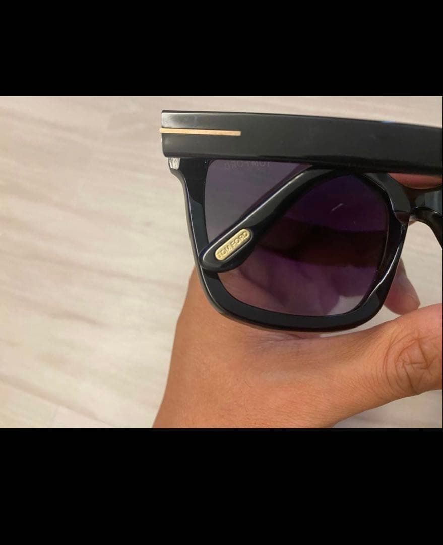 TOM FORD スクエアサングラス ブラック