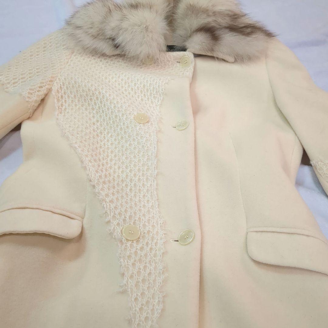 VERSACE JEANS COUTURE ヴェルサーチ ファーコート XS