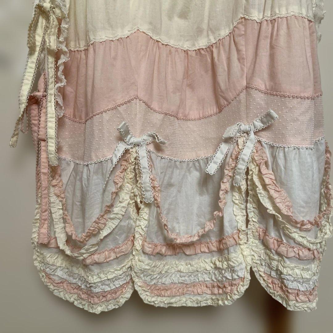 ピンクハウスフランス製レースタブリエ