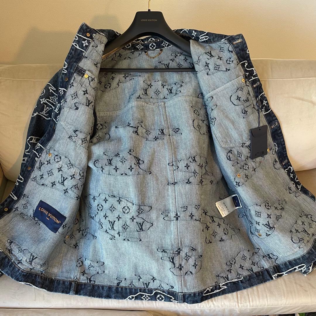 新作 LV×NIGOコラボ Gジャン デニムジャケット モノグラム 48