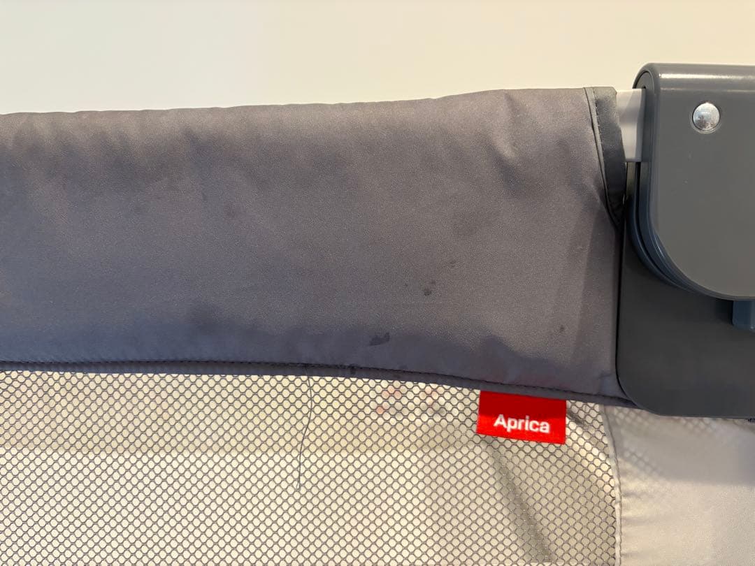 Aprica メッシュベビーベッド グレー