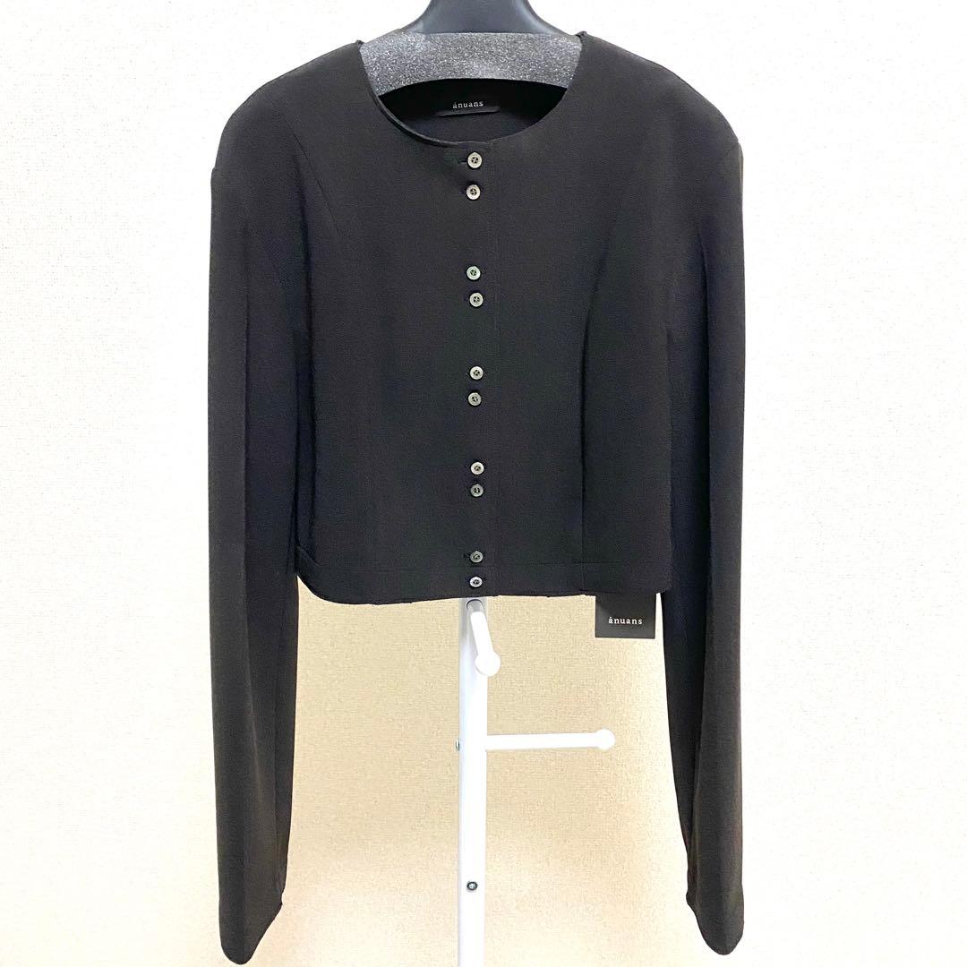 アニュアンス　カットジョーゼットショートカーディガン