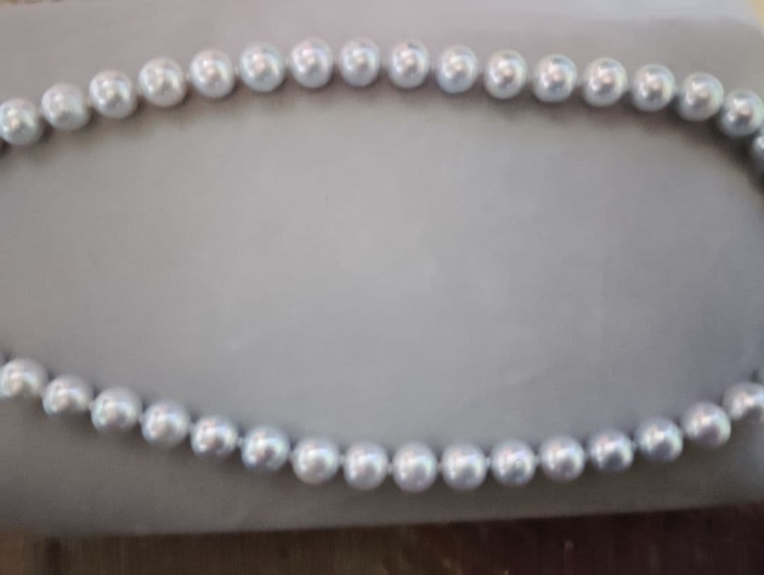 K*N様 シルバー系真珠ネックレス