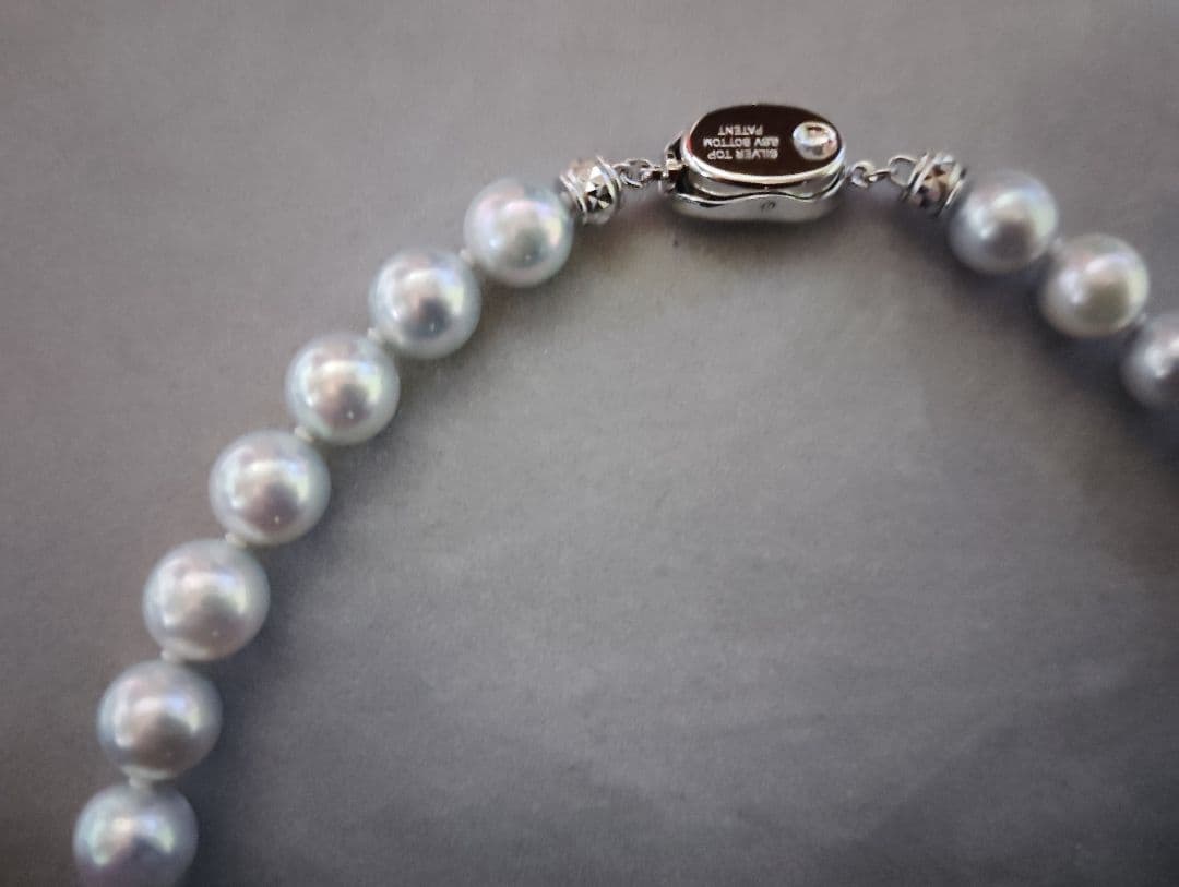 K*N様 シルバー系真珠ネックレス