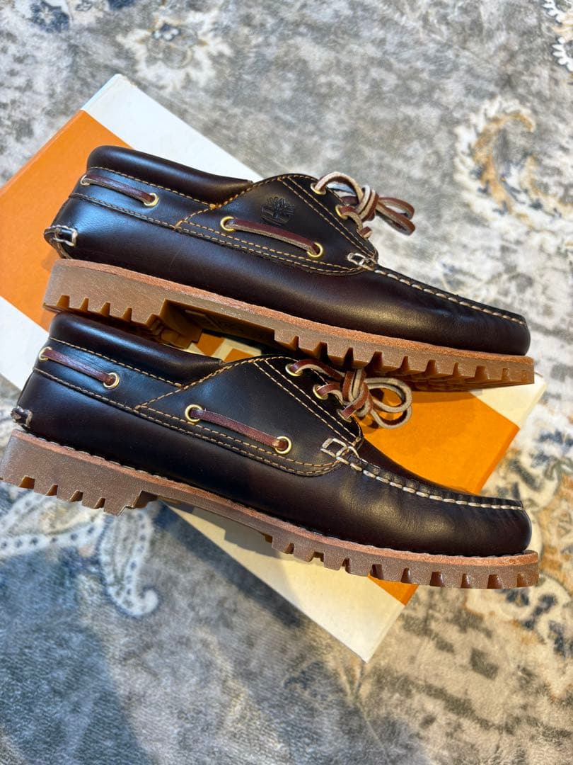 Timberland ブラウン ローファー　3eye 24.5cm