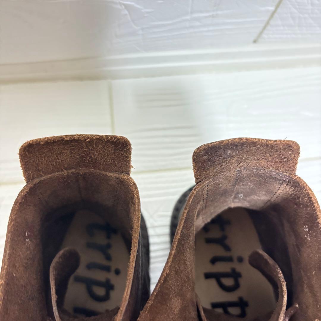 【美品】trippen NOMAD レースアップブーツ ブラウン 37 ノマド