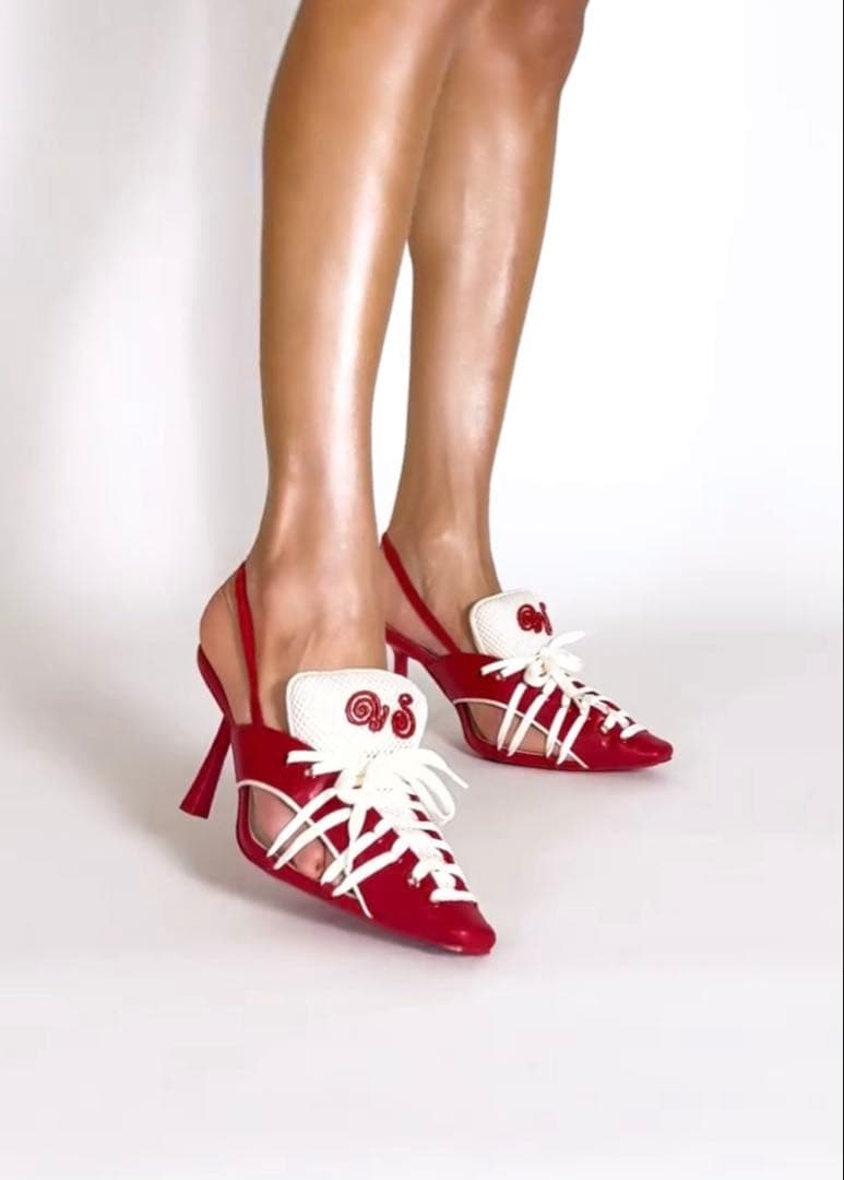 [mil]YELLO 赤 ミュール Lサイズ