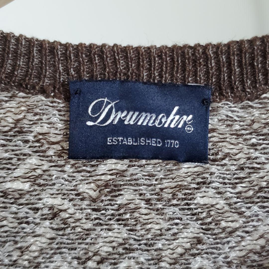 Drumohr ドルモア 長袖クルーネックニット ハイゲージ 48サイズ