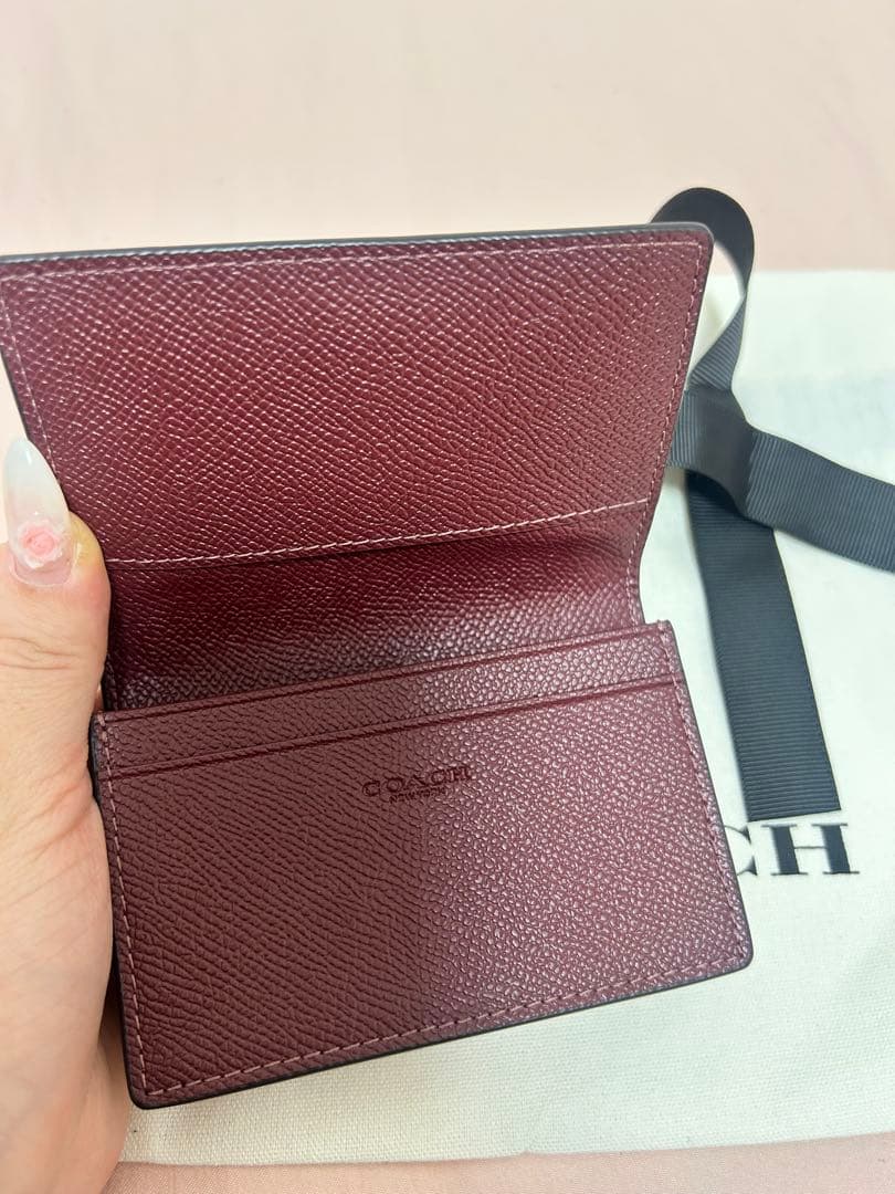 COACH 名刺入れ ベージュ 保存袋付き