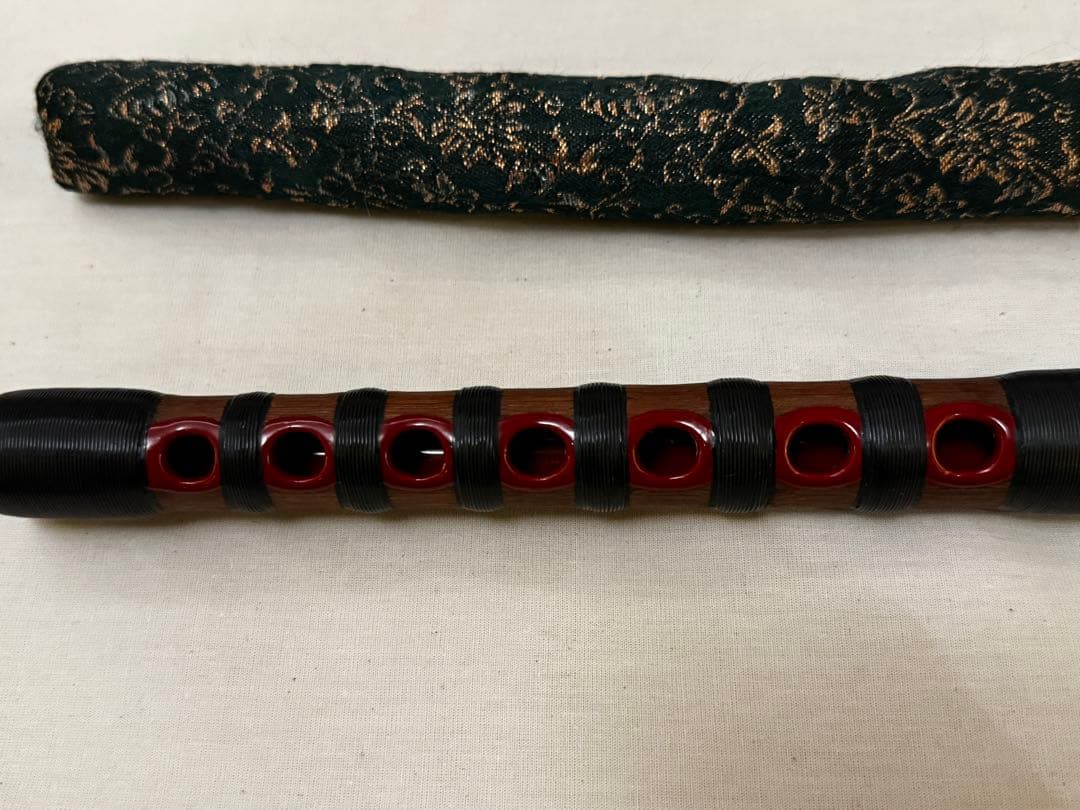 希少 鳳声晴由 銘「鳳由」能管 八割返し 横笛 和楽器